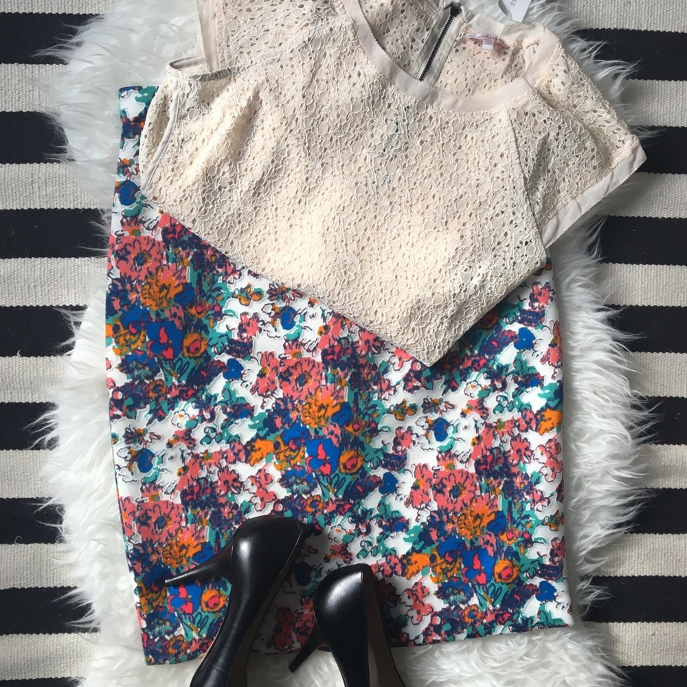 Plenty by Tracy Reese Floral Pencil Skirt Scuba - Picture 7 of 8
